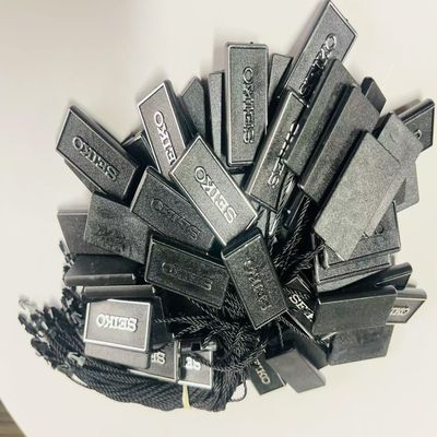 ضد آب و هوا 3 اينچ سياه آويزان کردن تگ رشته سوينگ تگ رشته 100Pcs