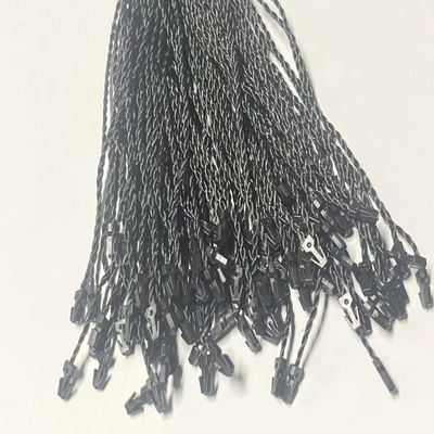 ODM 7 اینچ مستطیل سیاه برچسب های پلاستیکی تثبیت کننده رشته انعطاف پذیر